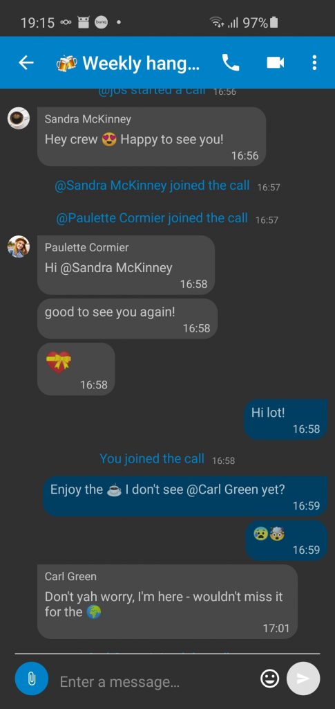 Nextcloud Talk weekly hangout on Android