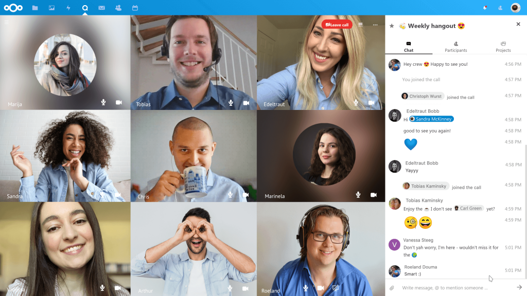 Nextcloud Talk High-Performance Back End team meeting